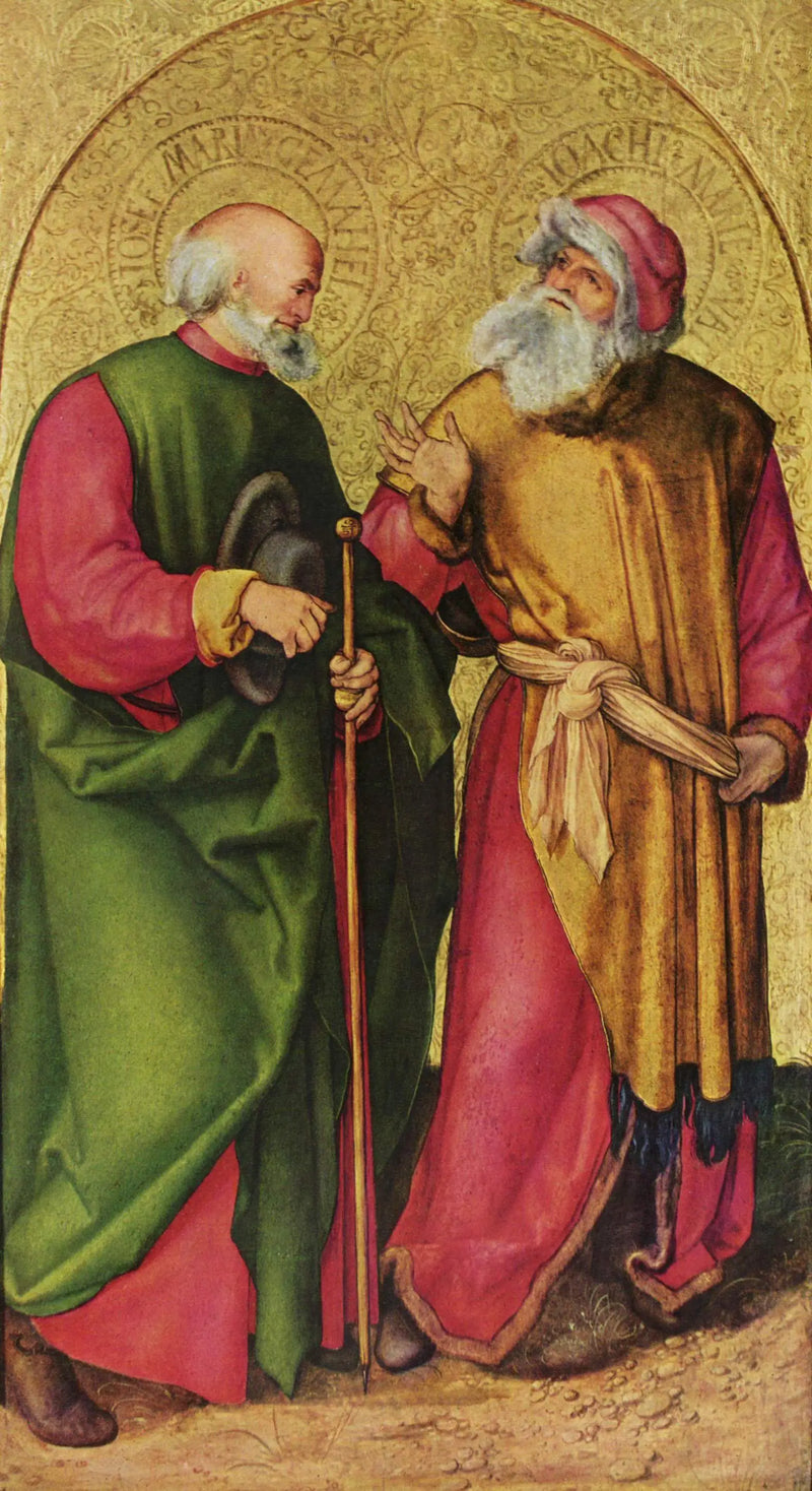 Altar de Jabach: Santos José y Joaquín - Albrecht Dürer