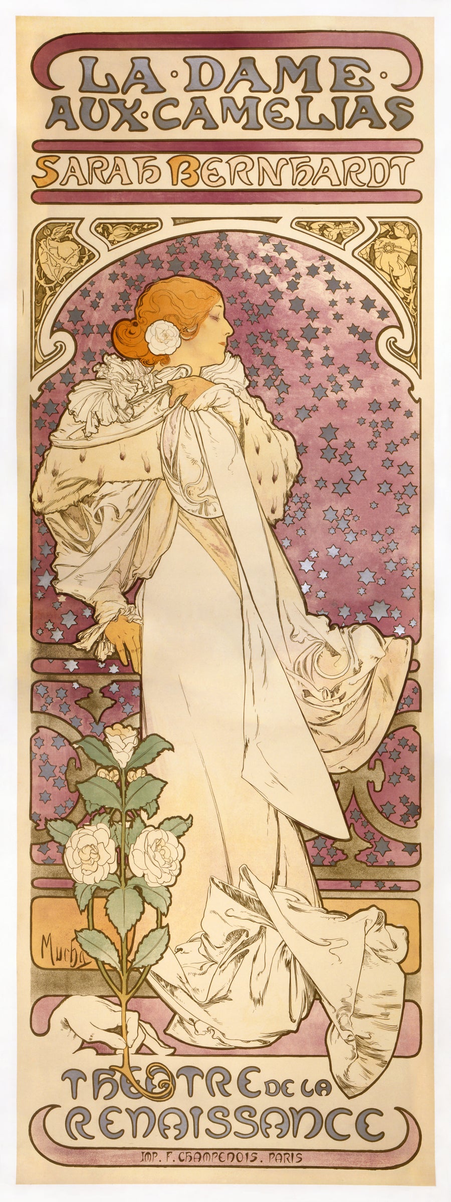 La Dame aux camélias - Alphonse Mucha