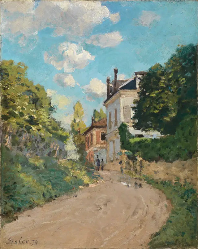 Calle de Montbuisson en Louveciennes - Alfred Sisley