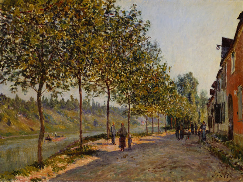 San Mamés y los cerros de La Celle, mañana de junio - Alfred Sisley