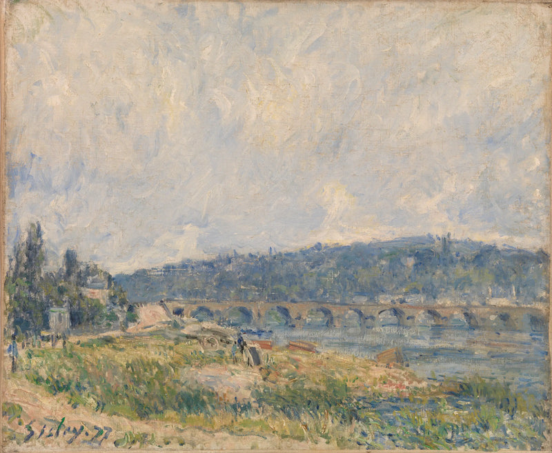 El Puente de Sèvres - Alfred Sisley