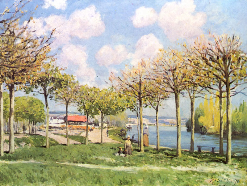 El Sena en Bougival - Alfred Sisley