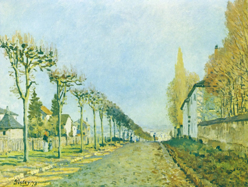 El Camino de la Máquina, Louveciennes - Alfred Sisley
