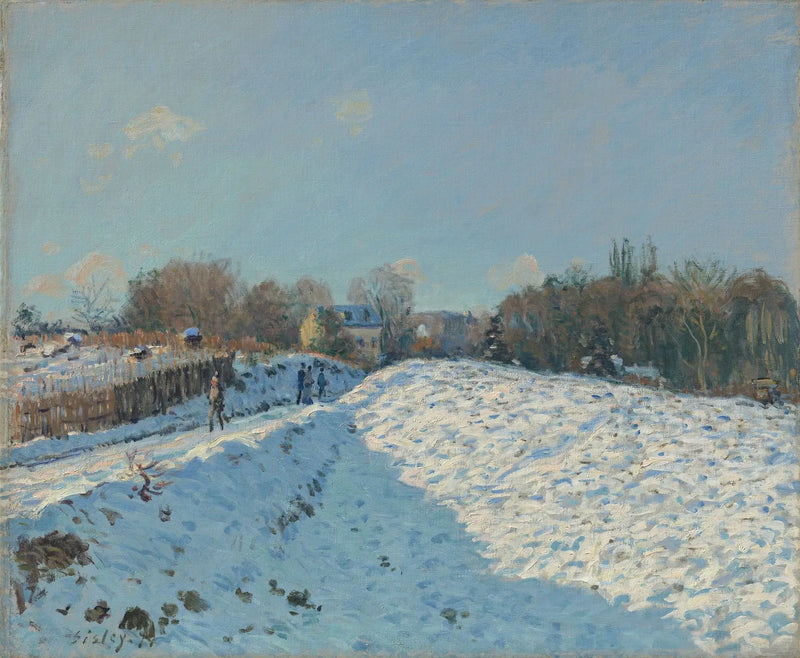 Efecto de nieve en Louveciennes - Alfred Sisley