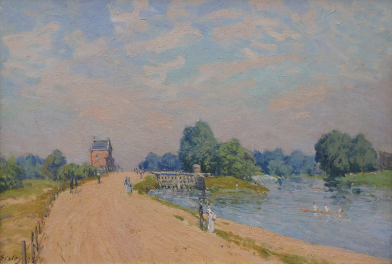 La Ruta de Hampton Court en Molesey - Alfred Sisley