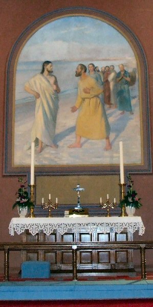 Después de su resurrección, Jesús se encuentra con sus discípulos en las orillas del Mar de Galilea. - Michael Peter Ancher