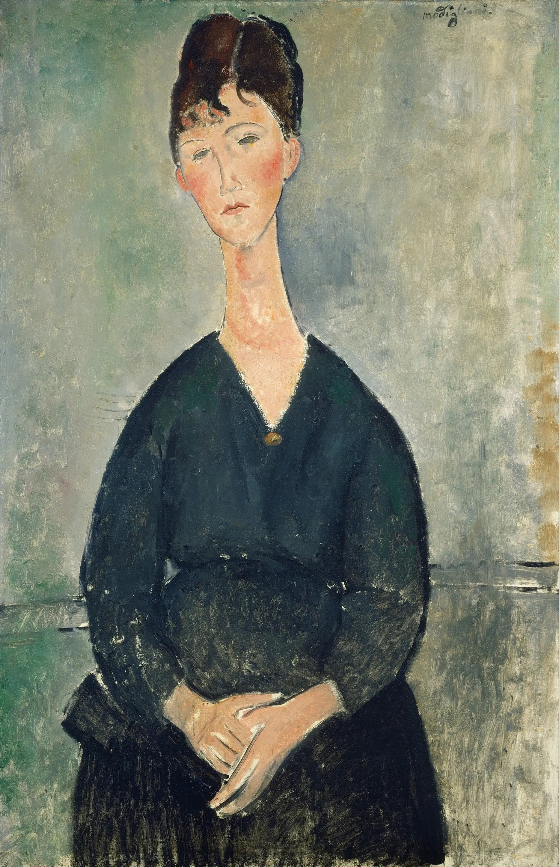 Reproduction du tableau « Chanteuse de café-concert - Amedeo Modigliani » par Alpha Reproduction en peinture à l’huile