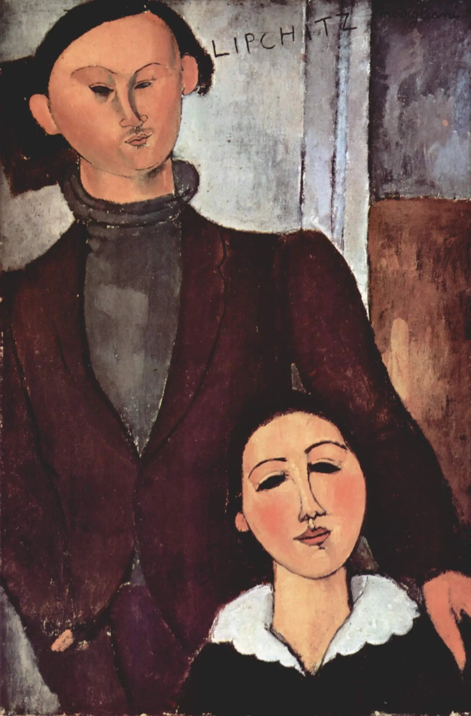 Reproduction du tableau « Jacques et Berthe Lipchitz - Amedeo Modigliani » par Alpha Reproduction en peinture à l’huile
