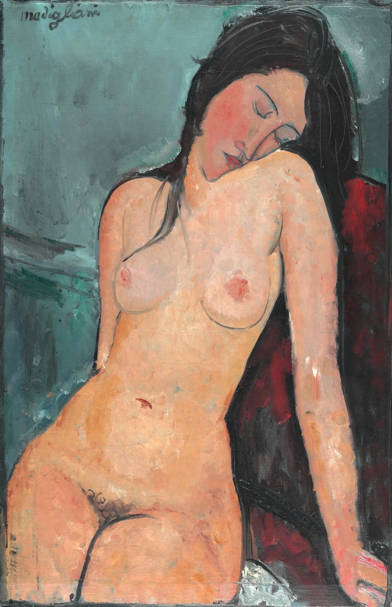 Mujer desnuda sentada - Amedeo Modigliani