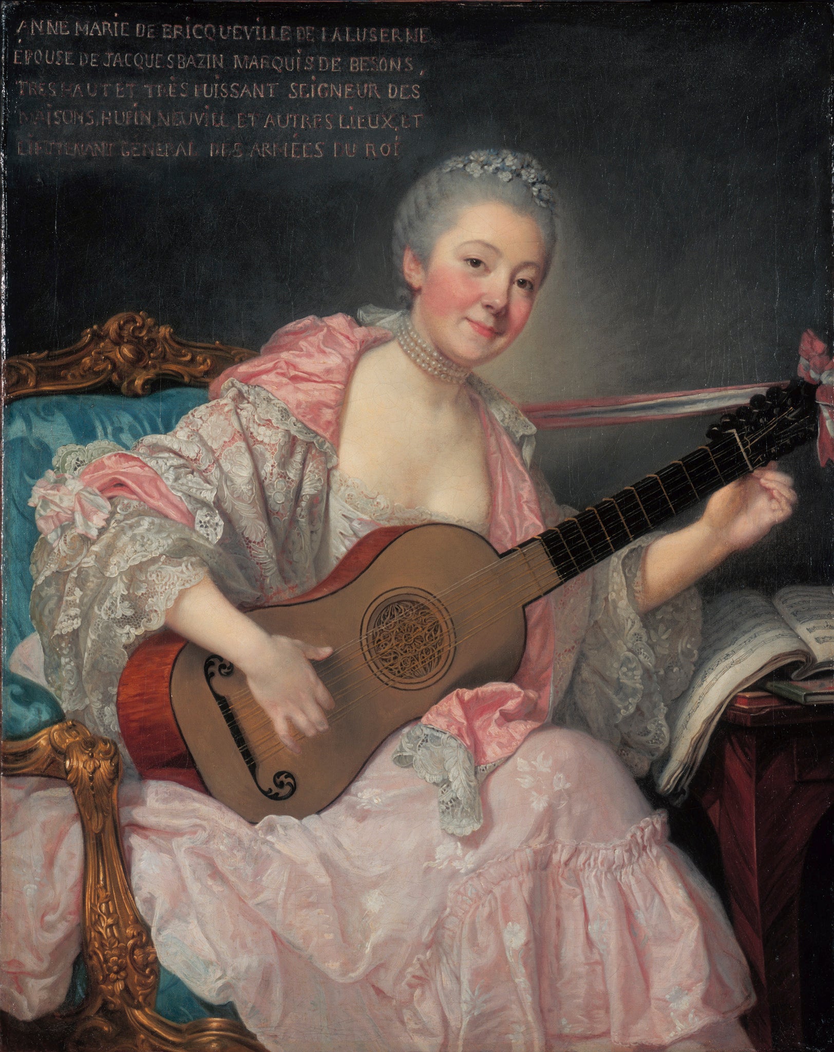 Anne-Marie de Bricqueville de Laluserne marquise de Bezons - Jean-Baptiste Greuze - Alpha Reproduction