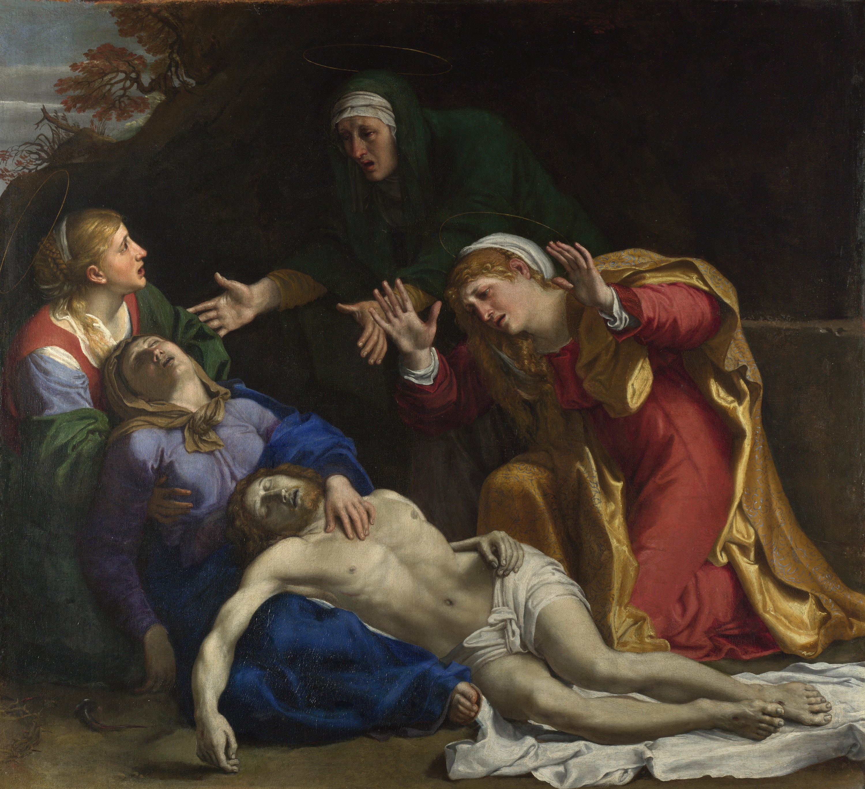 Le Christ mort pleuré (« Les Trois Maries ») - Annibale Carracci - Alpha Reproduction