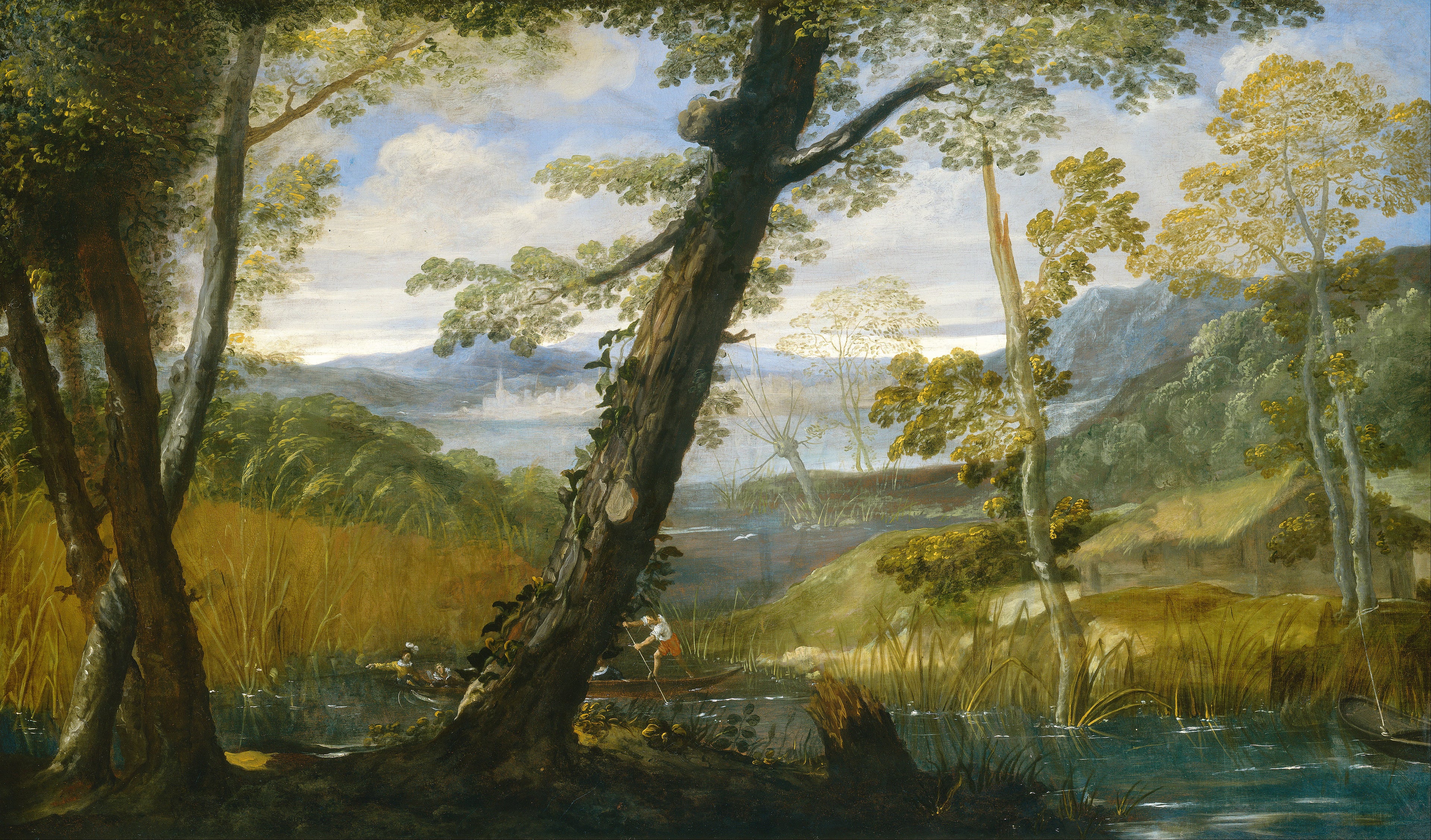 Paysage fluvial - Annibale Carracci - Alpha Reproduction