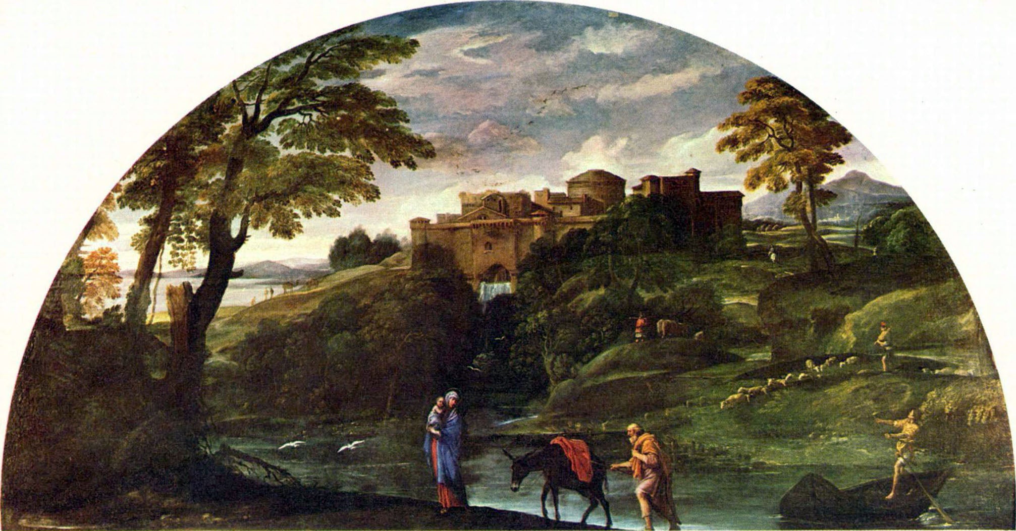 Paysage avec la Fuite en Égypte - Annibale Carracci - Alpha Reproduction