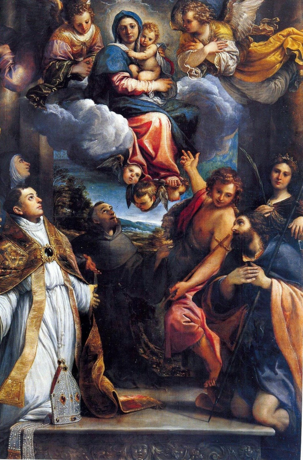 La Madone en gloire avec les saints - Annibale Carracci - Alpha Reproduction