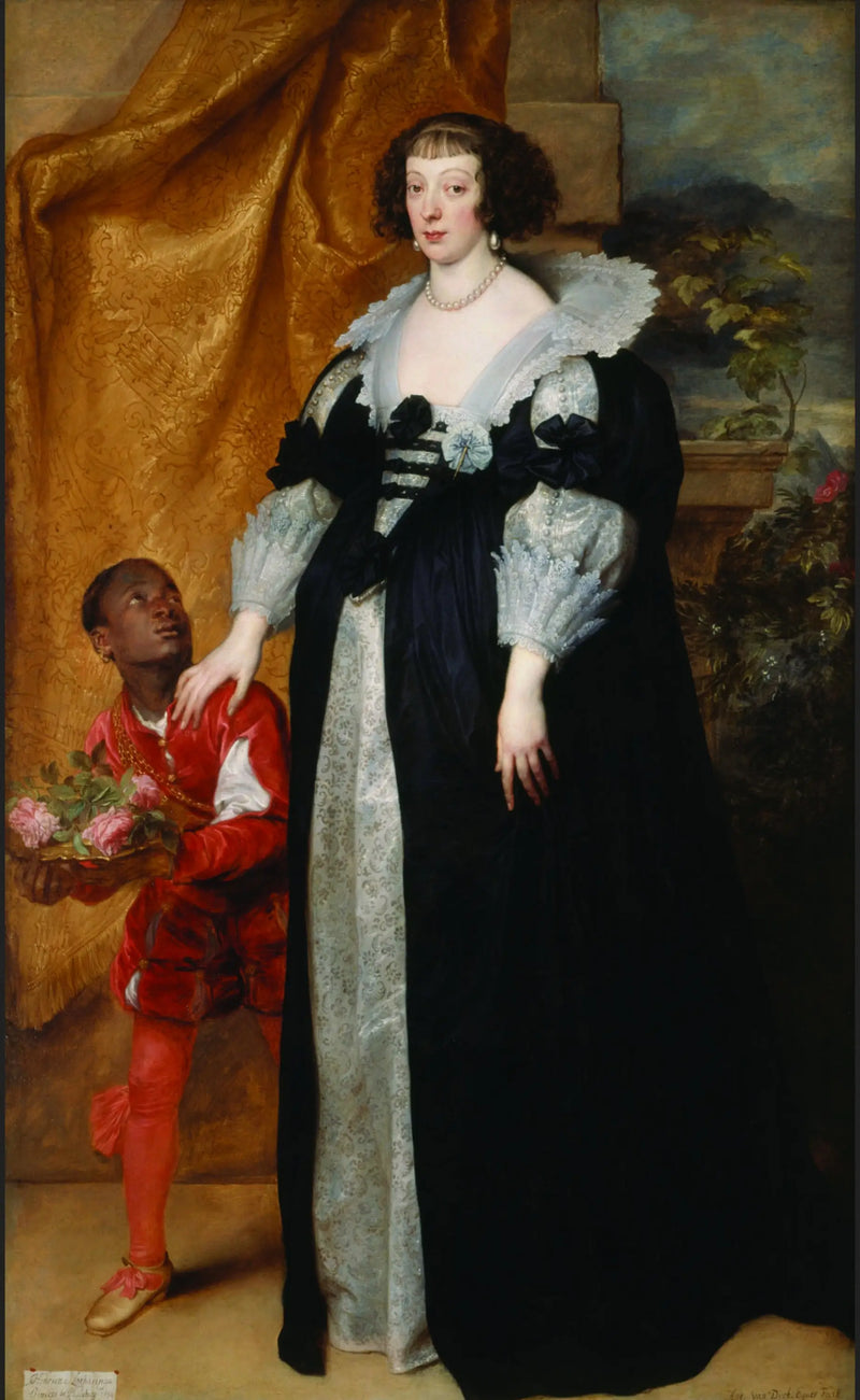 La princesa Henriette de Lorena (1611-1660), acompañada de un paje - Antoine van Dyck