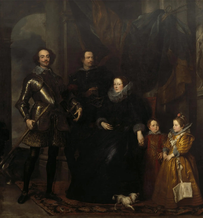Retrato de la familia Lomellini - Antoine van Dyck