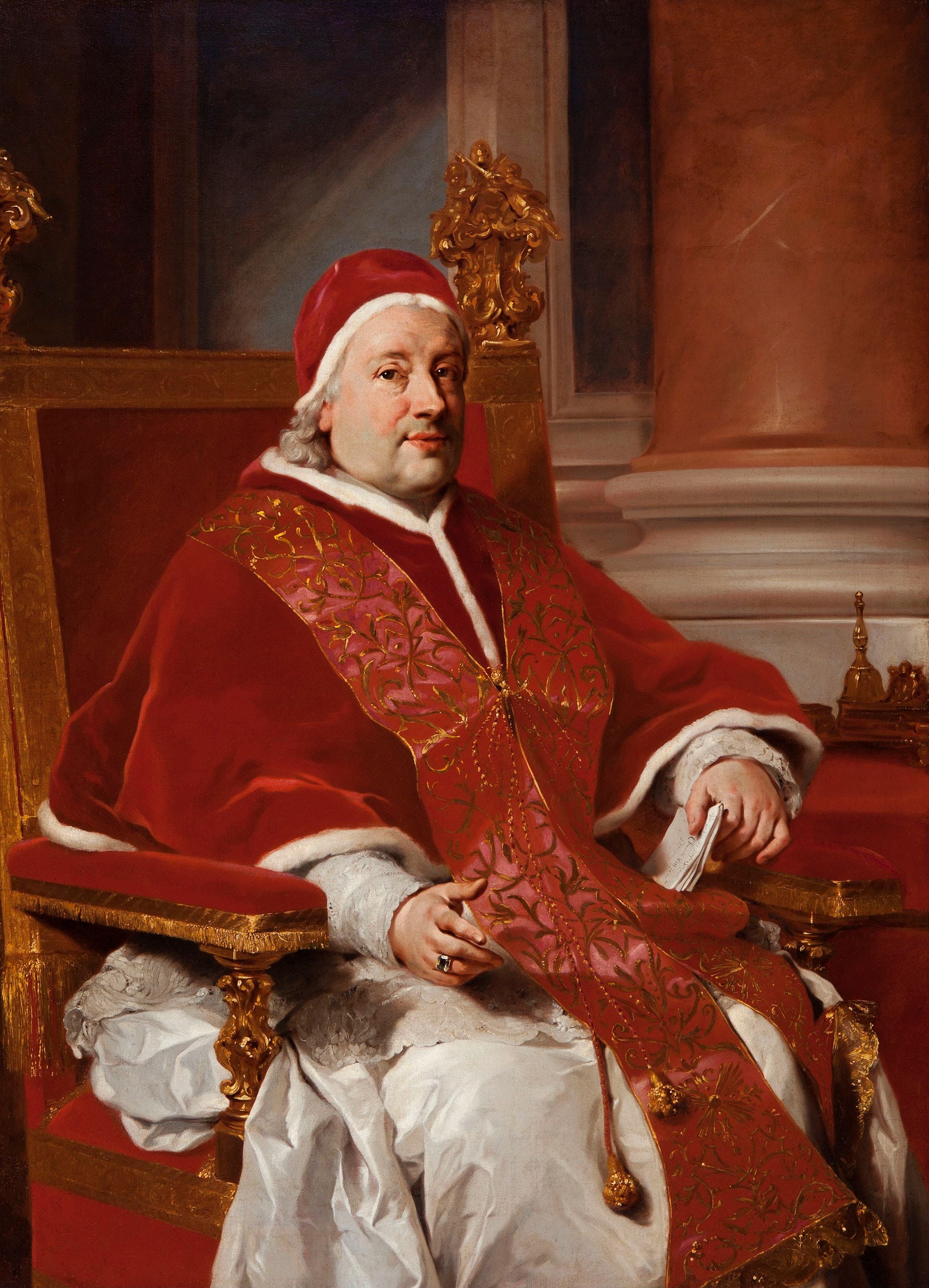 Portrait du pape Clément XIII - Anton Raphael Mengs - Alpha Reproduction