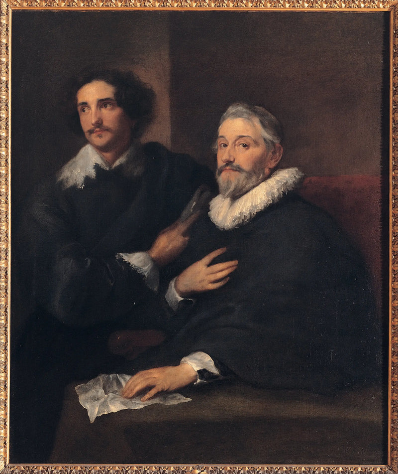 Retrato de los grabadores Pieter de Jode el Viejo y Pieter de Jode el Joven - Antoine van Dyck