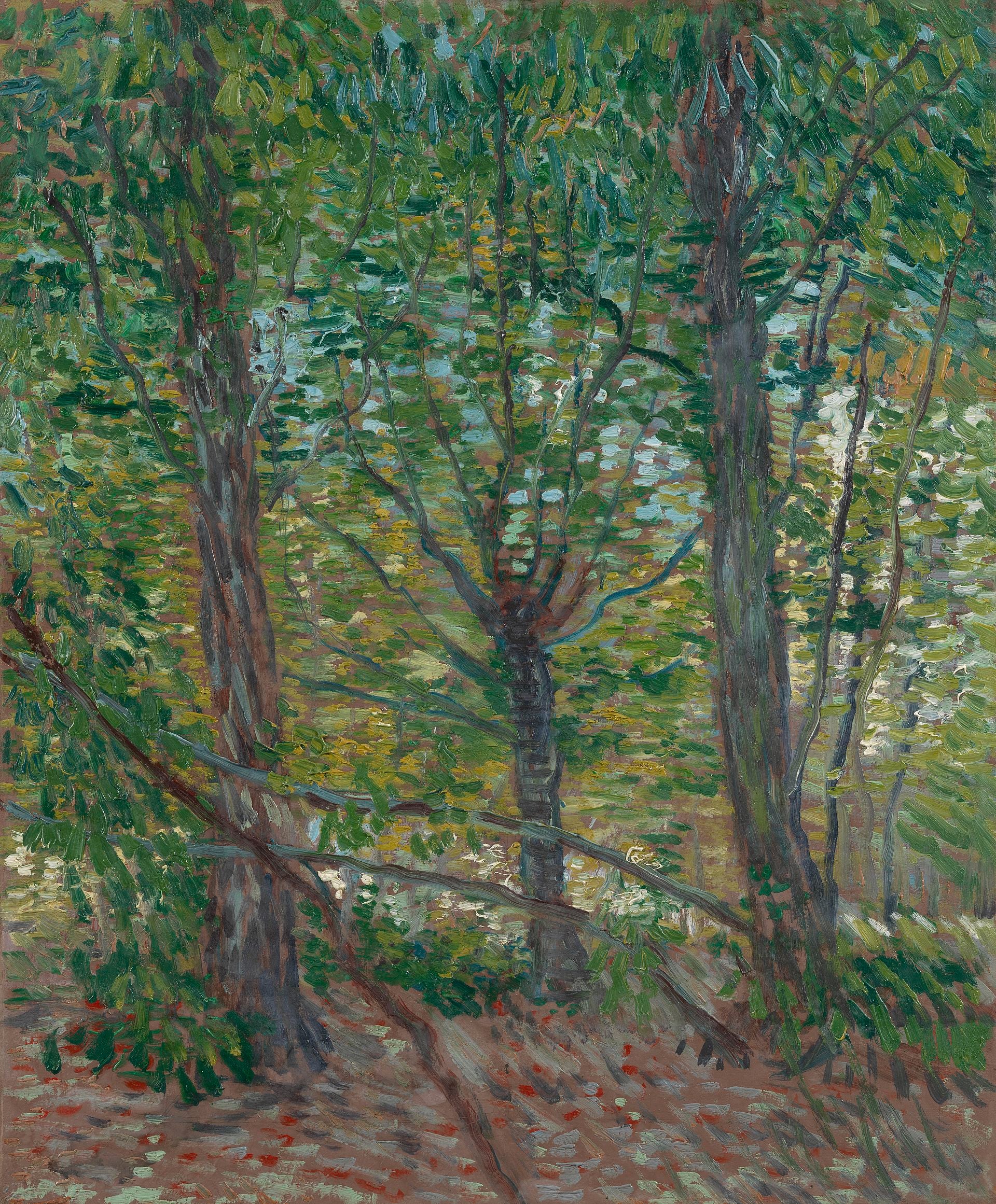 Reproduction du tableau « Arbres - Vincent van Gogh » par Alpha Reproduction en peinture à l’huile