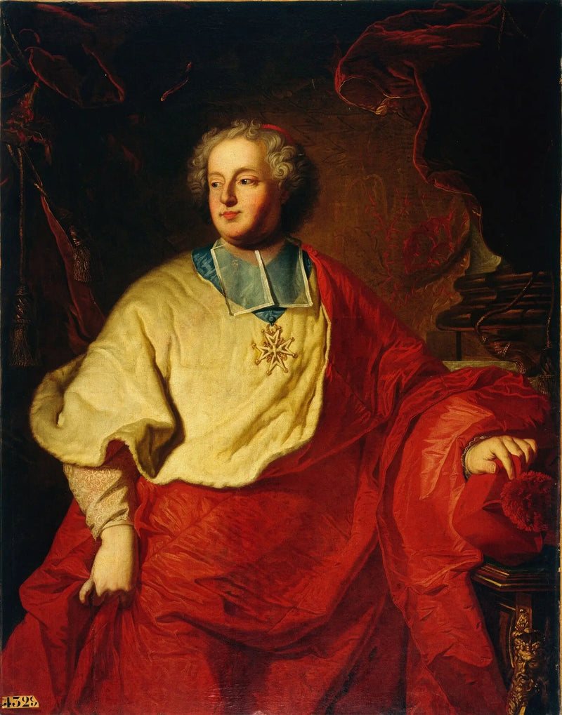Retrato de Armand Gastón Maximilien de Rohan (1674-1749) - Hyacinthe Rigaud