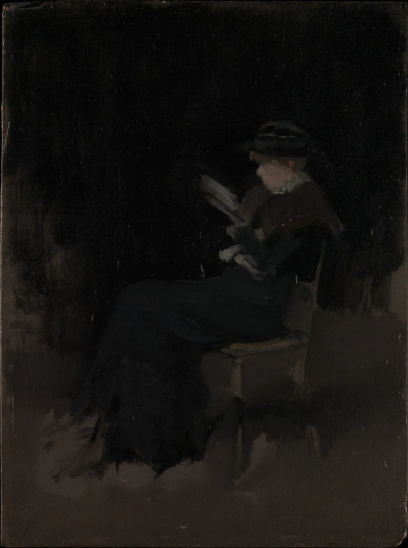 Arreglo en negro: Niña leyendo - James Abbott McNeill Whistler