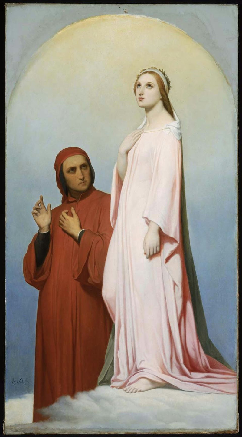 Dante y Beatriz - Ary Scheffer