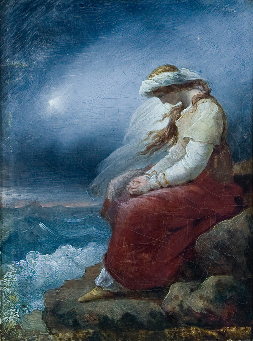 Médora sur le rocher - Ary Scheffer - Alpha Reproduction