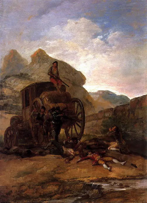 Asalto de ladrones - Francisco de Goya