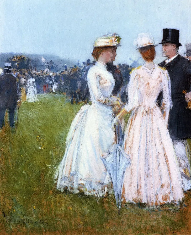 En el Gran Premio de París - Childe Hassam