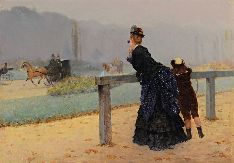 En el Bosque de Boulogne, París - Giuseppe De Nittis