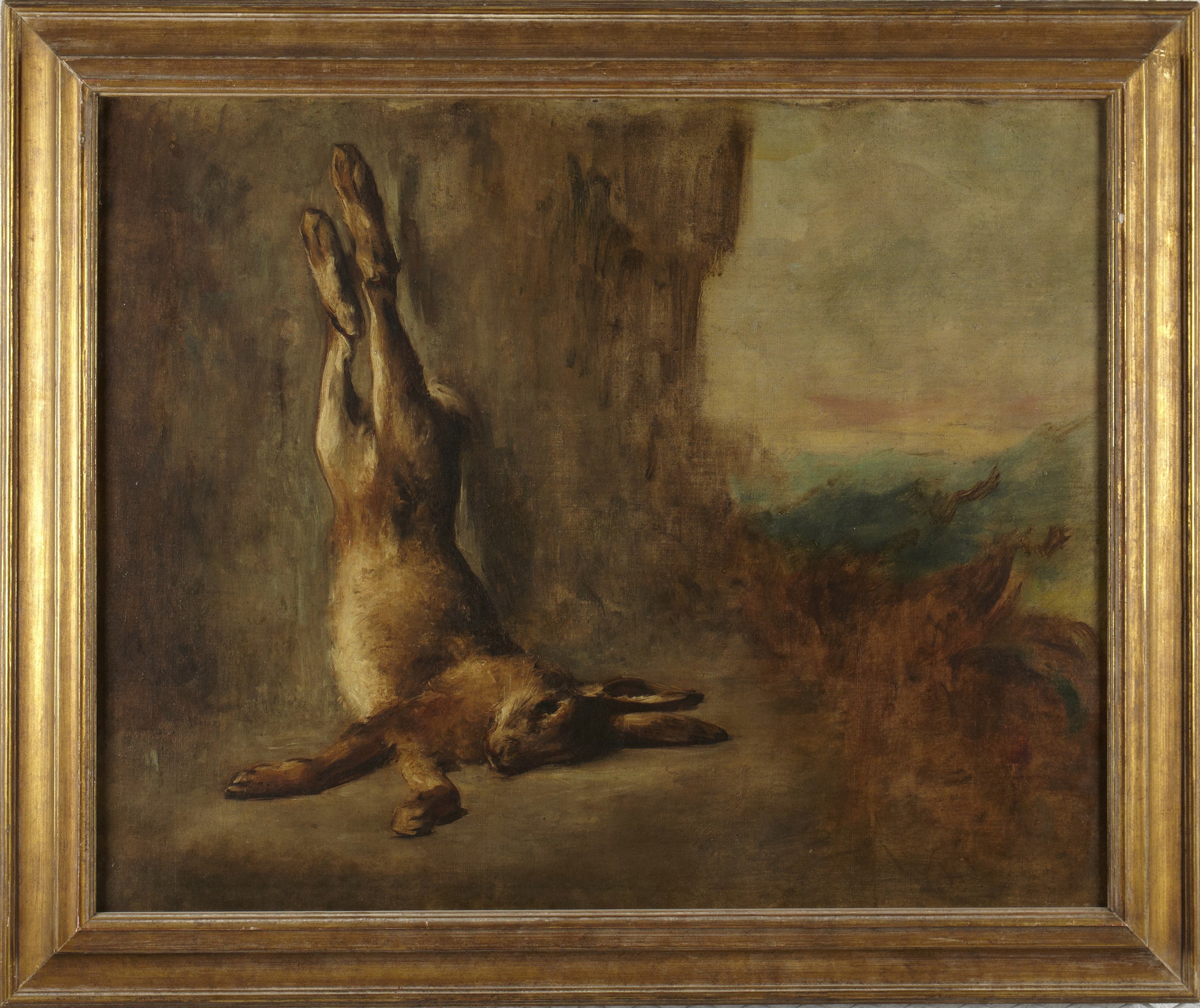 Reproduction du tableau « lièvre - Eugène Delacroix » par Alpha Reproduction en peinture à l’huile