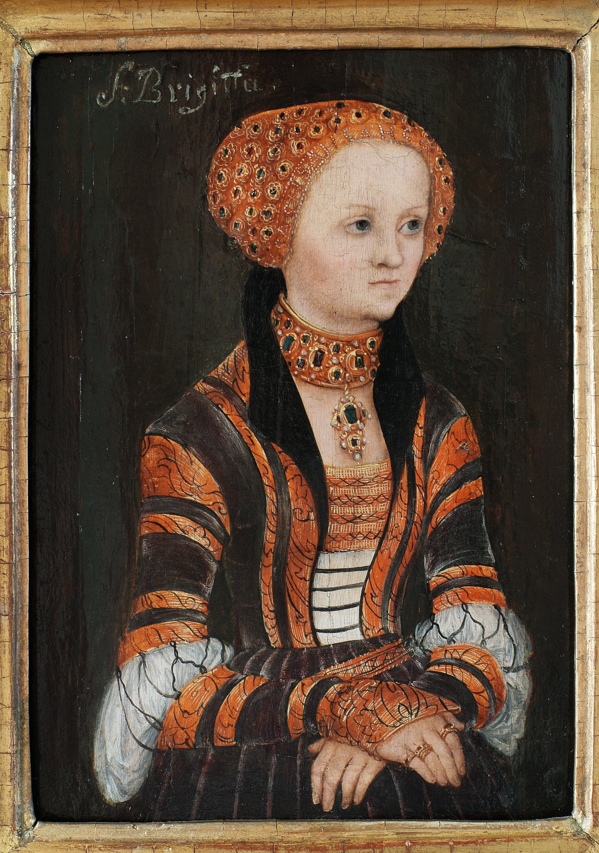 Portrait de sainte Brigitte de Suède - Lucas Cranach the Elder - Alpha Reproduction