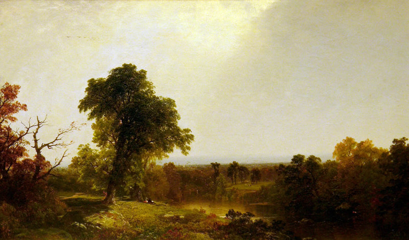 Paisaje fluvial otoñal - John Frederick Kensett