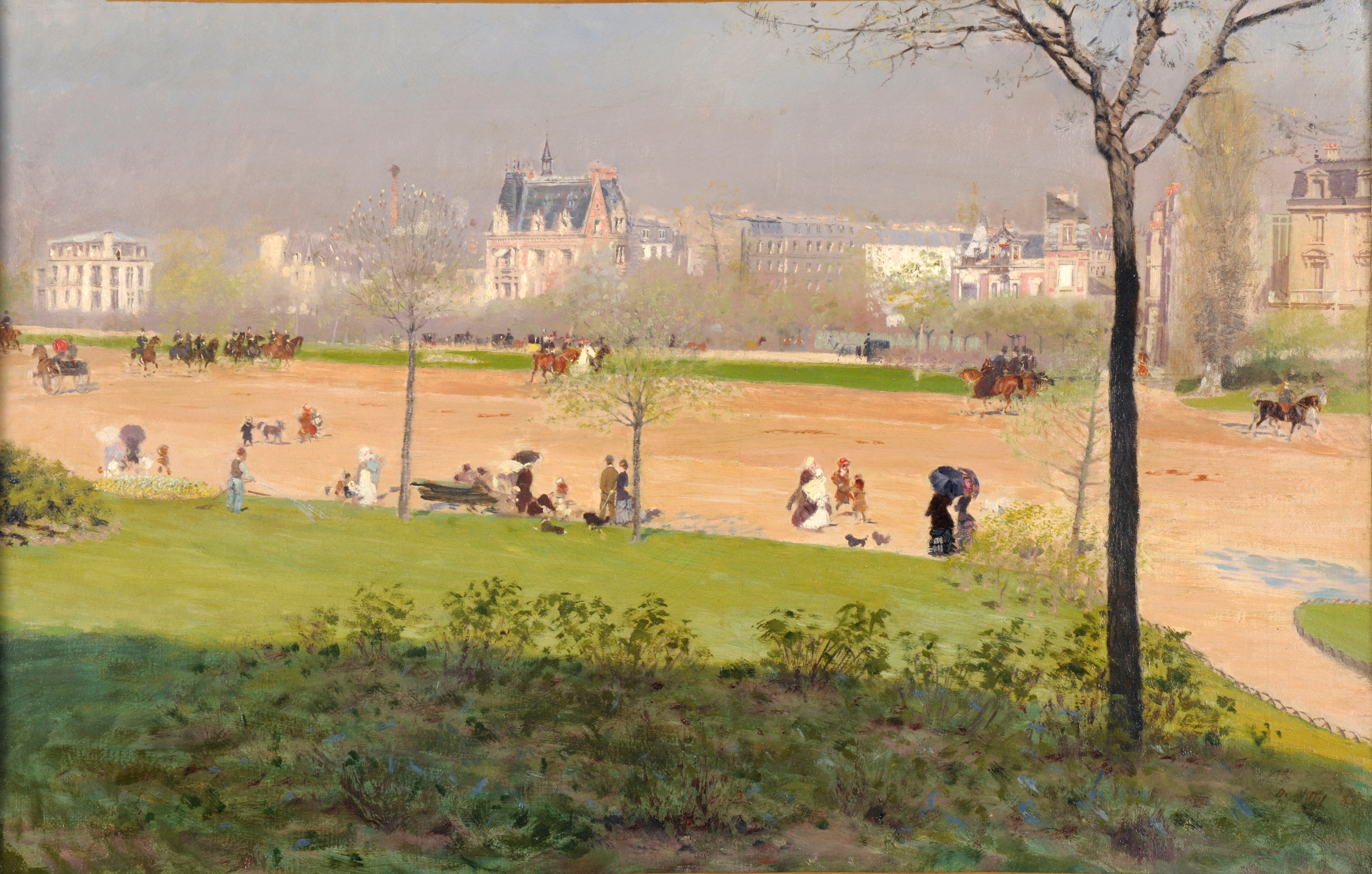 Avenue du Bois de Boulogne - Giuseppe De Nittis - Alpha Reproduction