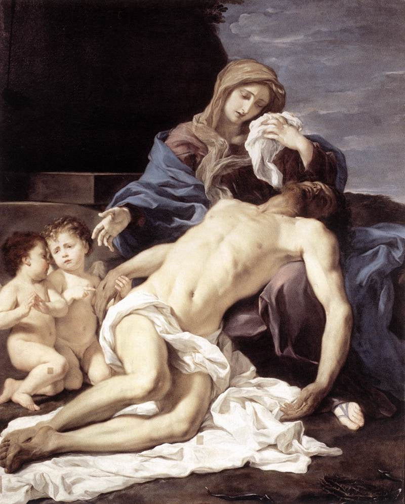 La Pietà (Marie pleurant le Christ mort) - Giovanni Battista Gaulli