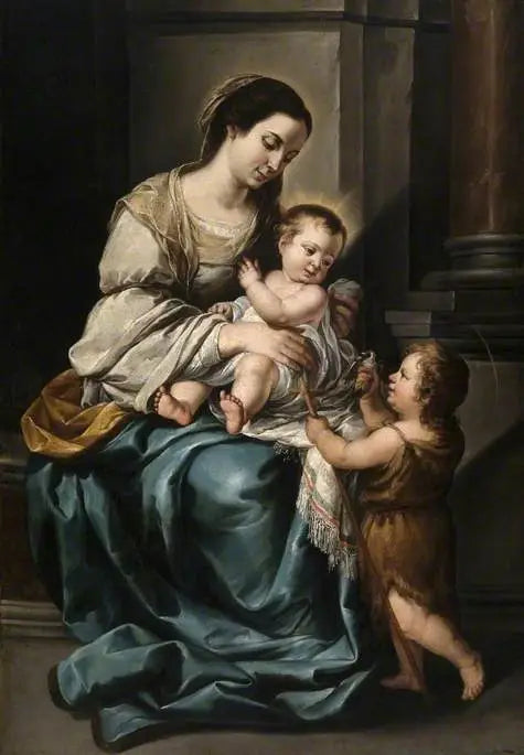 La Vierge à l’Enfant avec saint Jean enfant « La serrana » - Bartolomé Esteban Murillo - Alpha Reproduction