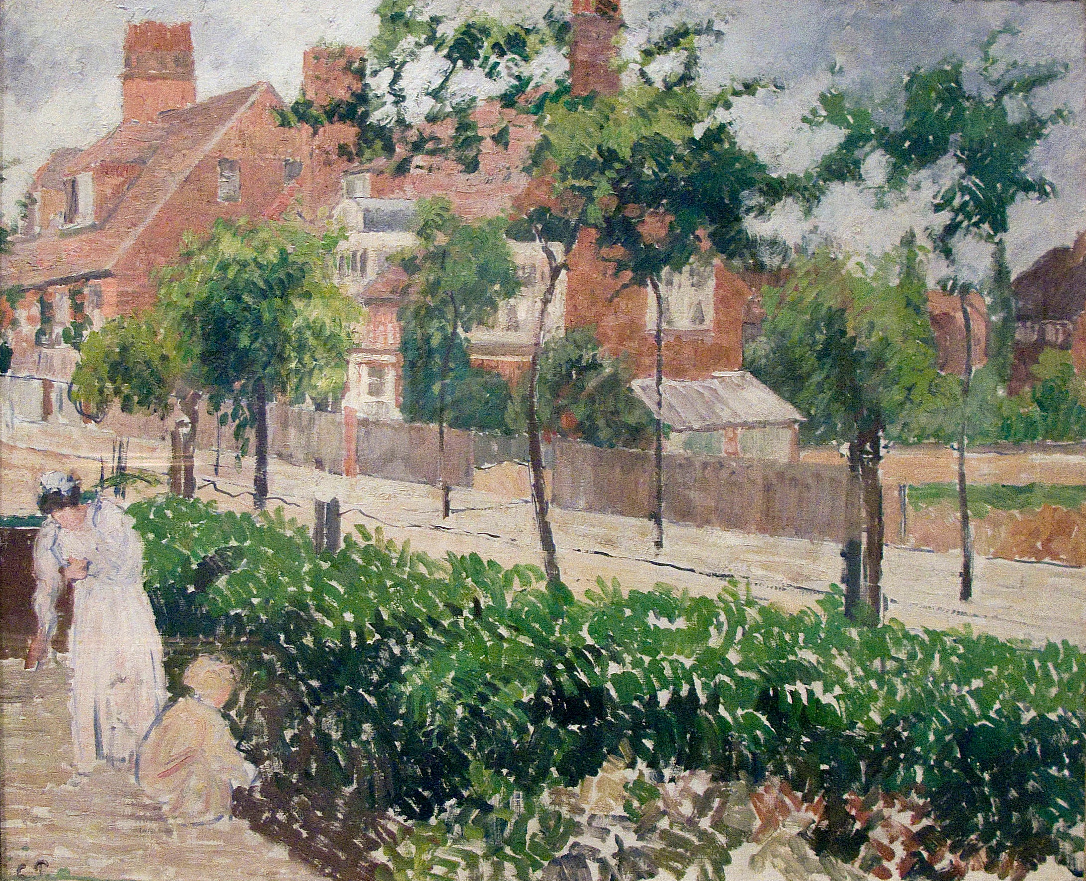 Reproduction du tableau « Bath Road, Londres, (croquis) - Camille Pissarro » par Alpha Reproduction en peinture à l’huile