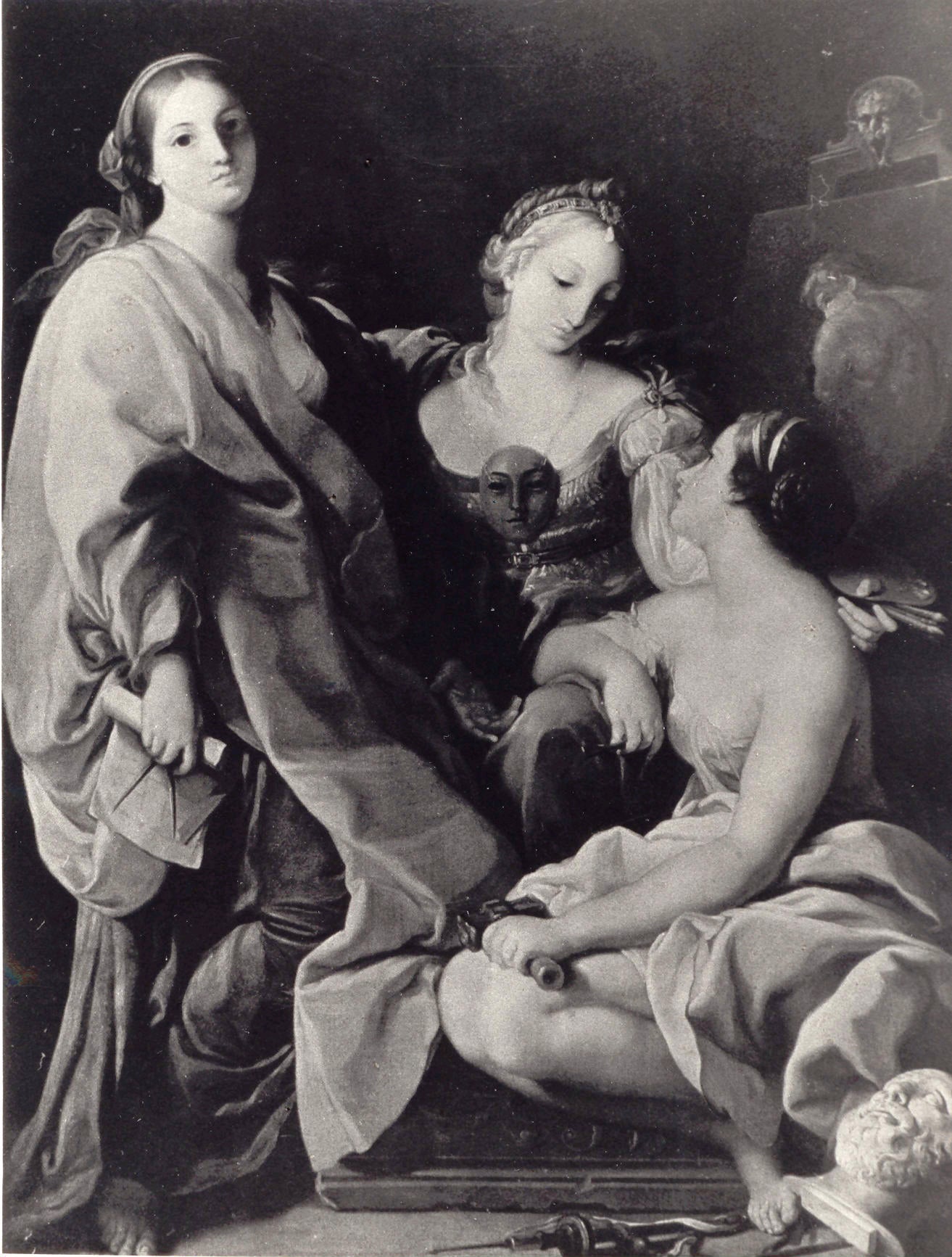 Architecture sculpture et peinture. - Pompeo Batoni - Alpha Reproduction