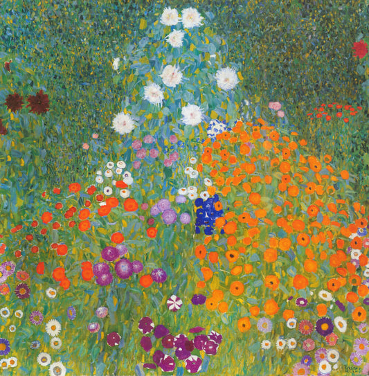 🌸🎨 Jardín de Cottage – Gustav Klimt (alrededor de 1907)