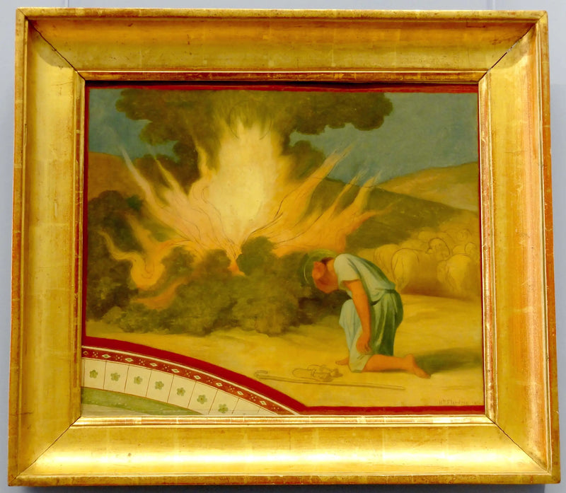 Moisés frente a la zarza ardiente - Hippolyte Flandrin