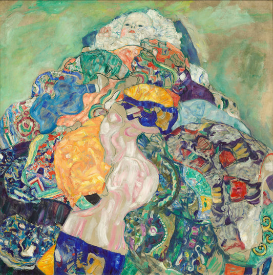 👶🎨 Bebé en la Cuna – Gustav Klimt (1917–1918)