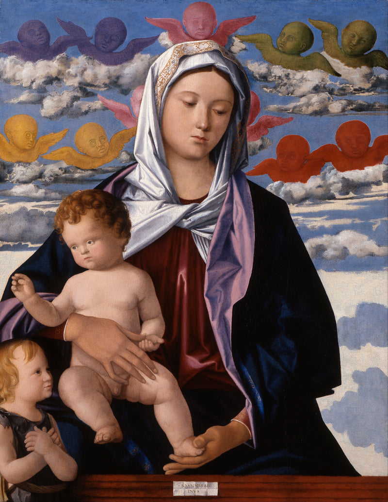 Virgen con el Niño y San Juan Bautista - Giovanni Bellini