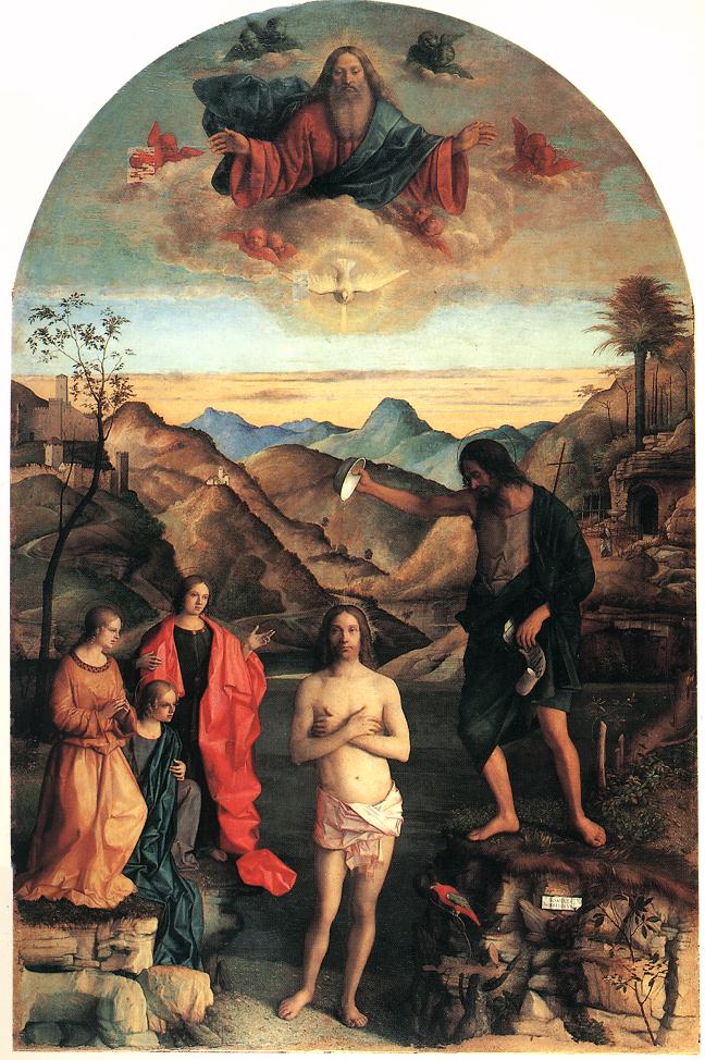 El Bautismo de Cristo - Giovanni Bellini