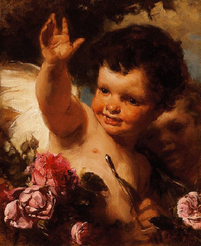 La flèche tirée (Cupidon) - Gyula Benczúr