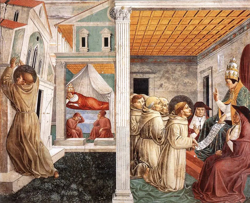 Escenas de la vida de san Francisco (Escena 5) - Benozzo Gozzoli