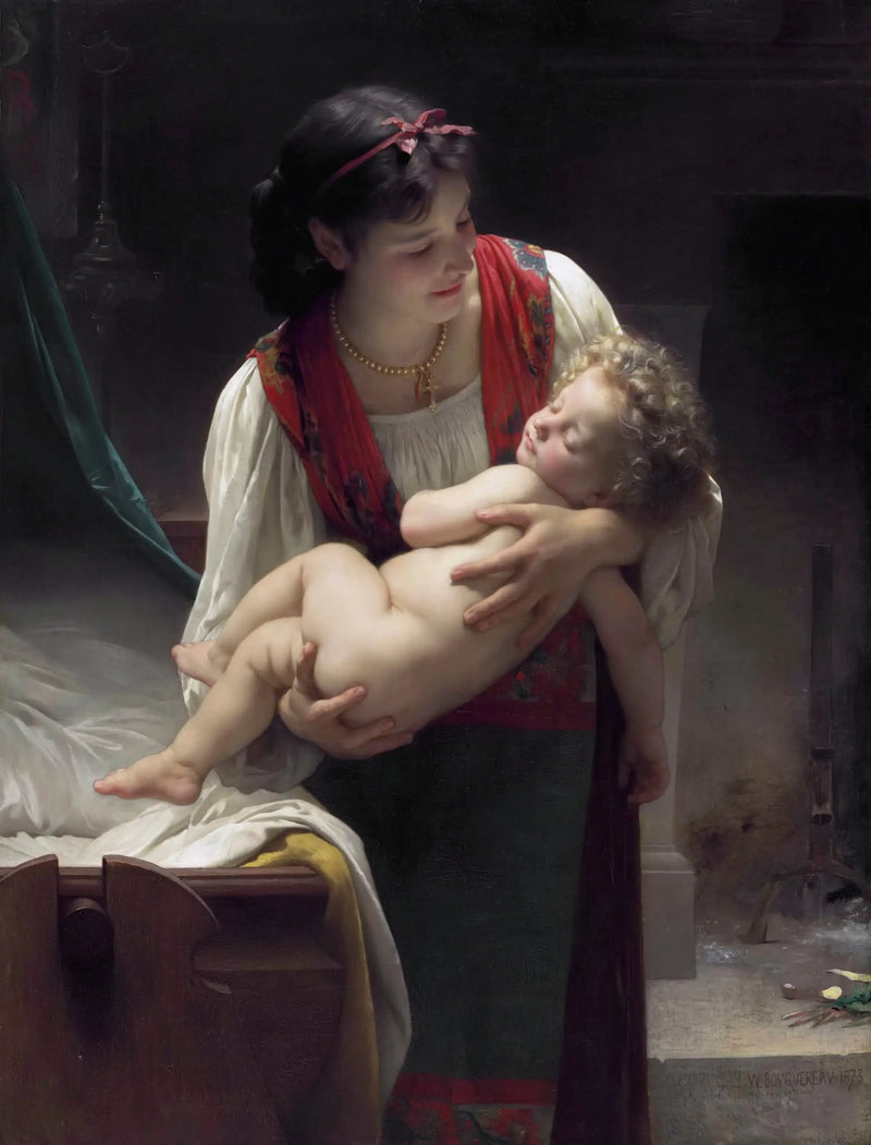 Canción de cuna (El atardecer) - Bouguereau