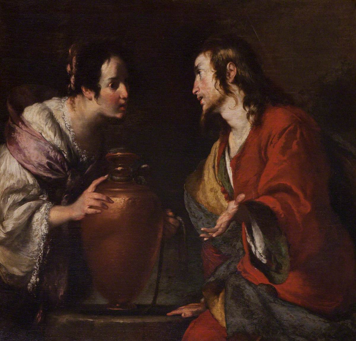 Le Christ et la Samaritaine - Bernardo Strozzi