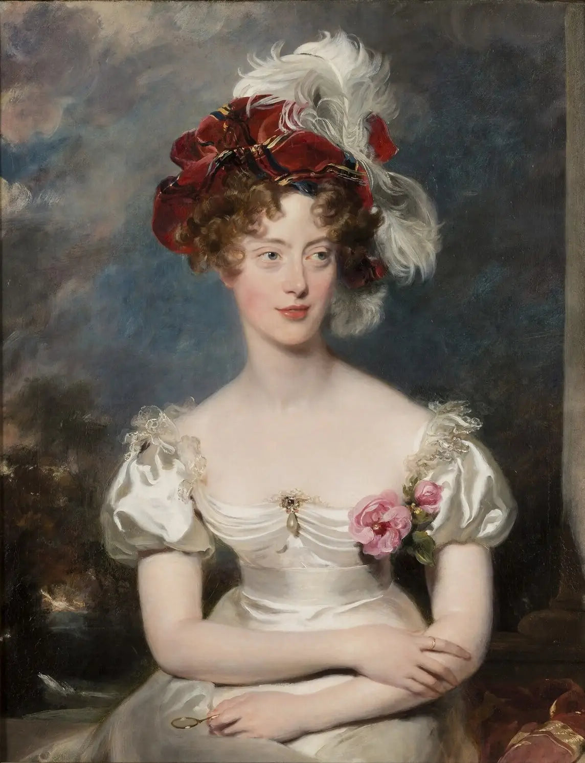 Marie Caroline de Bourbon-Sicile (1798-1870) duchesse de Berry. - Thomas Lawrence - Alpha Reproduction