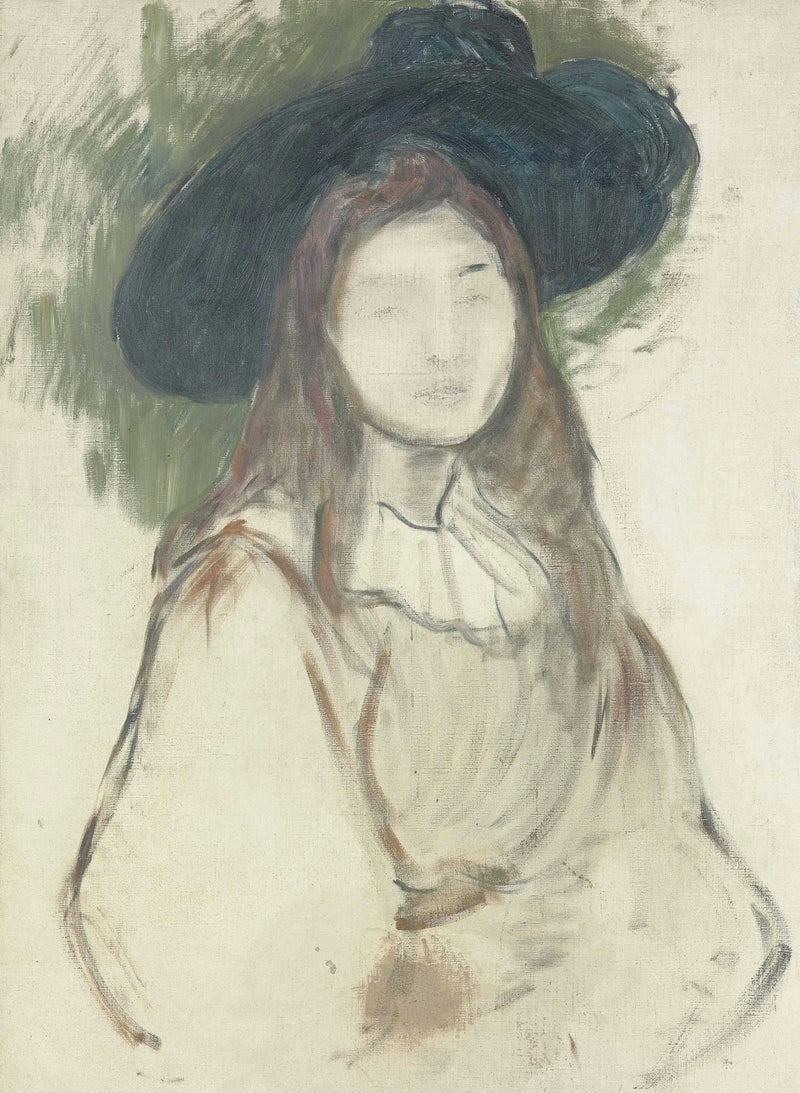 Julie Manet con sombrero Liberté - Berthe Morisot