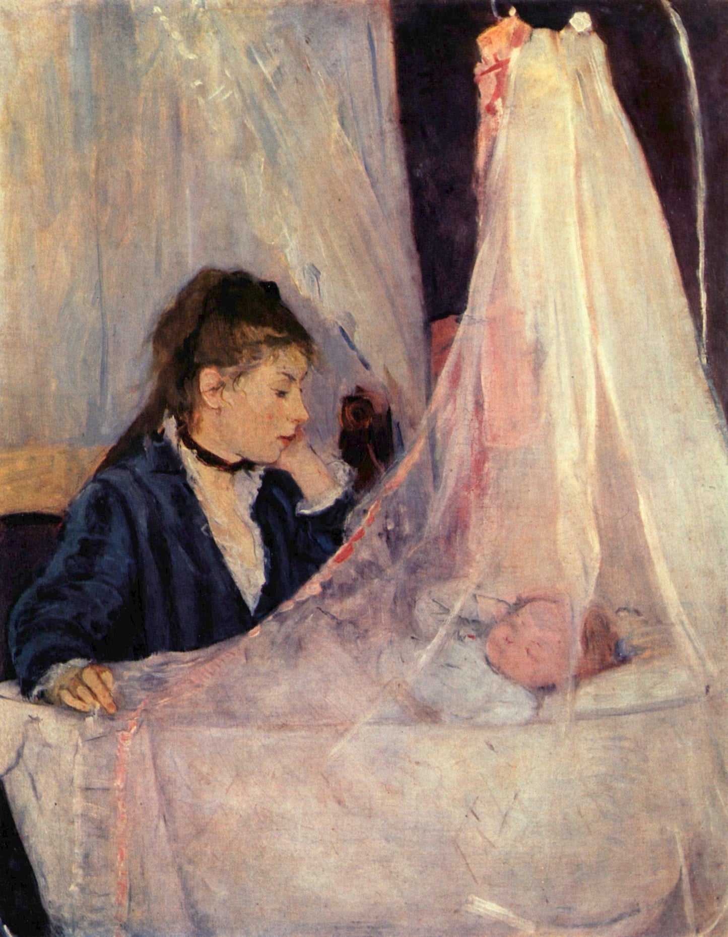 👩‍🍼 La Cuna – Berthe Morisot (1872)